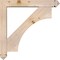 Ekena Millwork Westlake Arts and Crafts Smooth Bracket w/ Offset Brace, Douglas Fir, 5 1/2"W x 32"D x 32"H BKT0604X32X32WTL03SDF - alternate 3